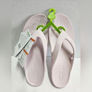 Crocs Light Pink Flip Flops